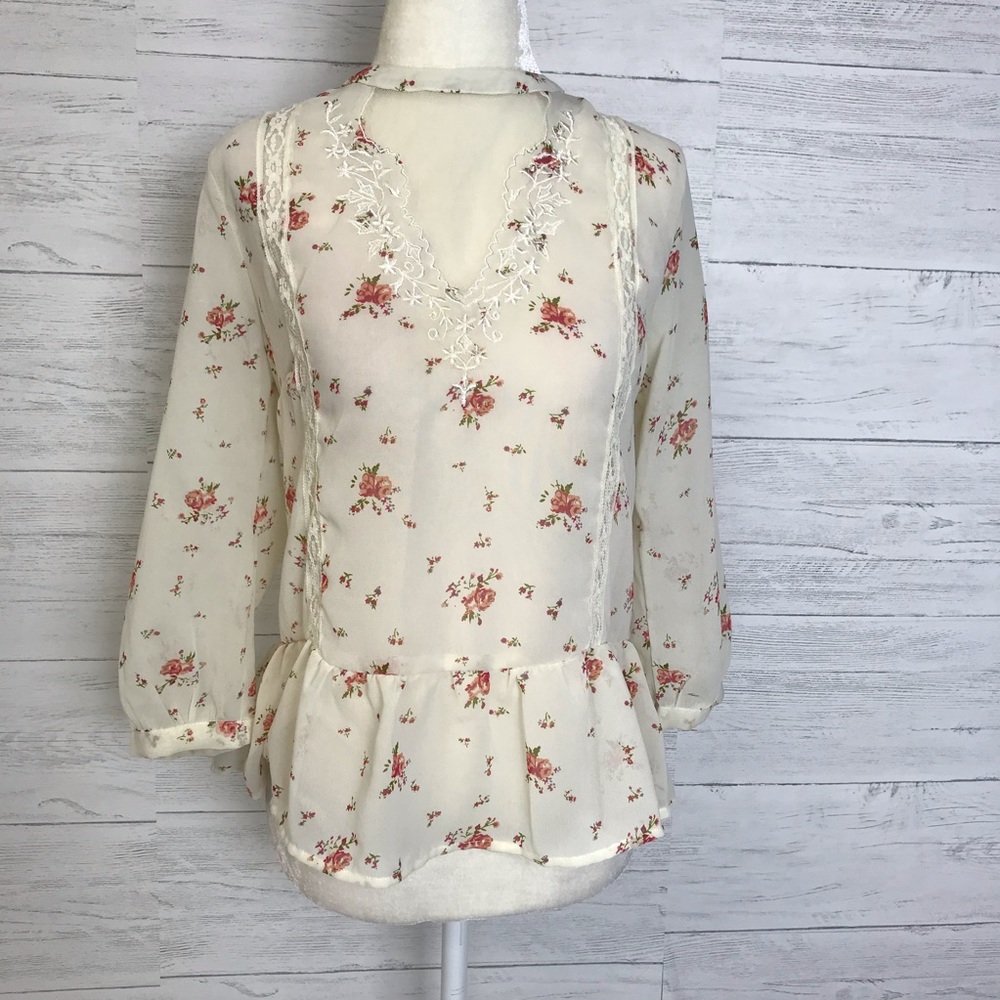 PINS & NEEDLES 3/4 Sleeve Blouse